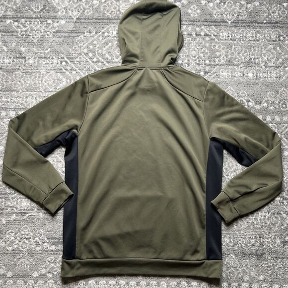 Nike Therma Fit Pullover Hoodie Mens Large Army Green Sweatshirt Fleece Sports - Picture 9 of 9